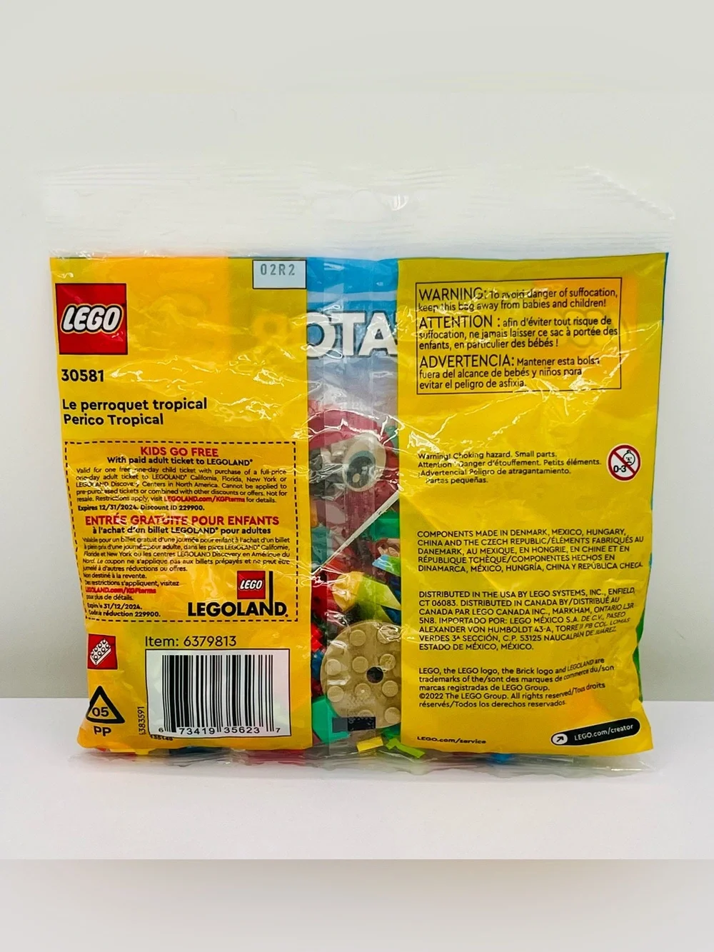 LEGO Creator 3-in-1 Tropical Parrot #30581